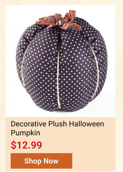 Decorative Plush Halloween Pumpkin