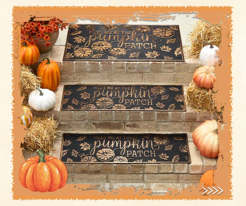 Haunted Halloween Rubber Doormat