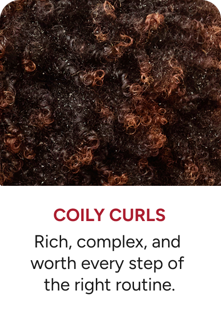 Coily Curls - Rich, complex and wroth every step of the right routine. 