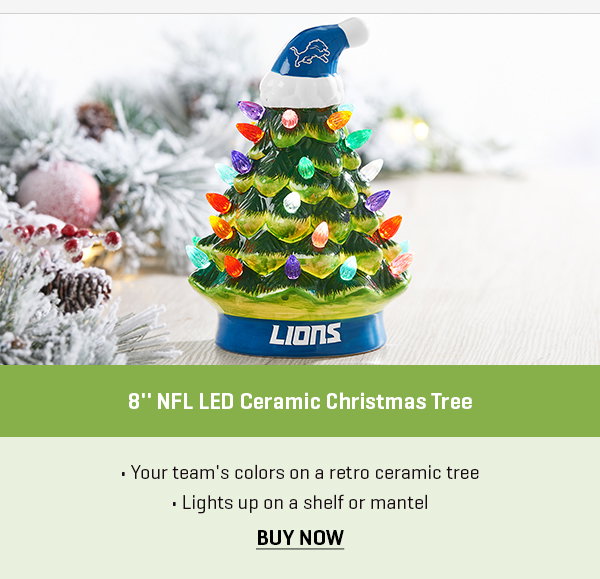 8'' NFL LED Ceramic Christmas Tree
