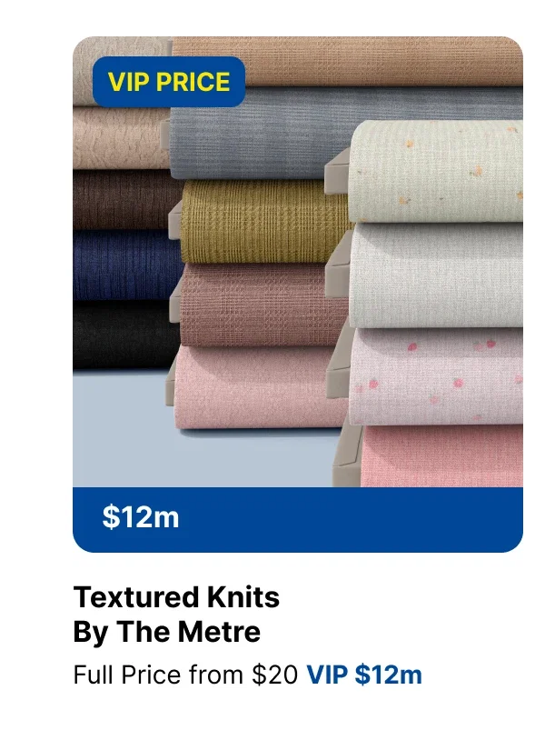 TEXTURED KNITS BY THE METRE