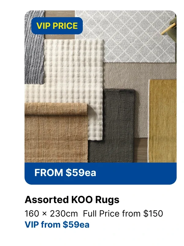 ASSORTED RUGS 160X230CM & RUNNERS