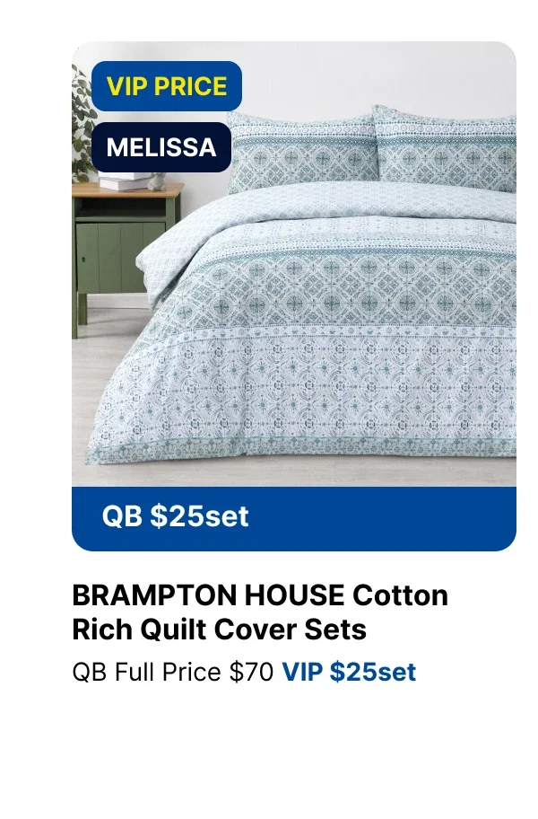 BRAMPTON HOUSE COTTON RICH QUILT COVER SETS