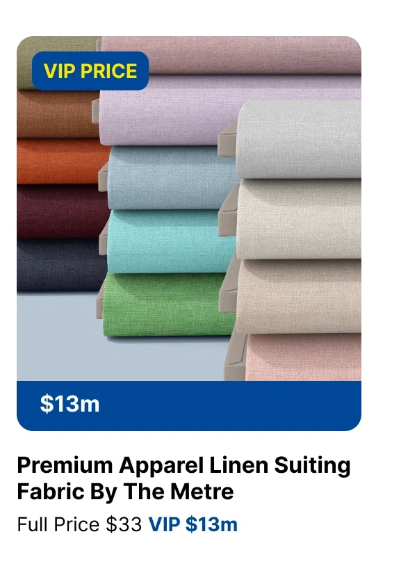 PREMIUM APPAREL LINEN SUITING FABRIC BY THE METRE