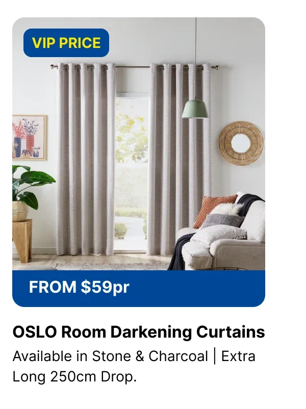 OSLO ROOM DARKENING CURTAINS