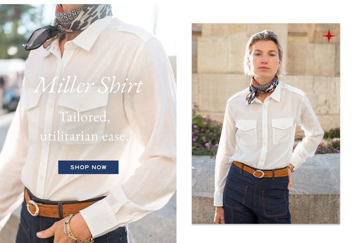 Miller shirt - Tailored, utilitarian ease. - shop now