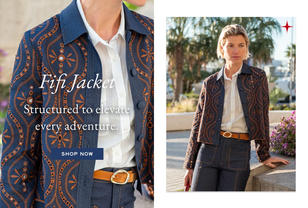 Fifi Jacket - Structured to elevate every adventure. - Shop now