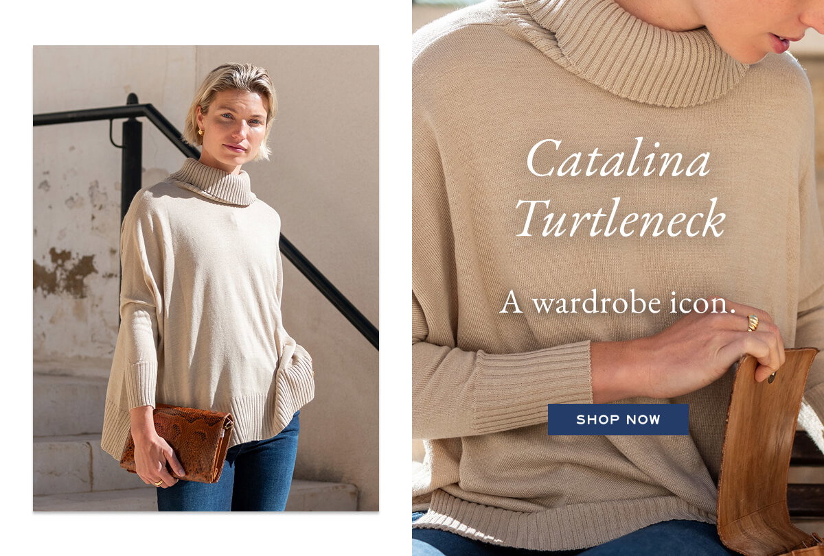 Catalina Turtleneck  - a wardrobe icon - shop now