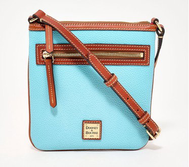 Dooney & Bourke Pebble Leather N/S Letter Carrier Crossbody