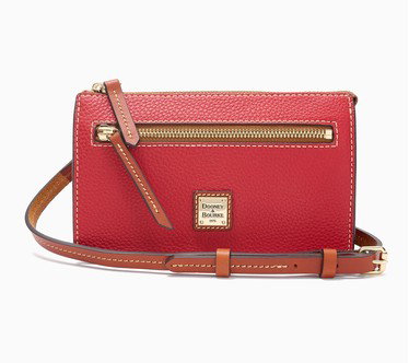 Dooney & Bourke Pebble Leather Multi Zip Crossbody