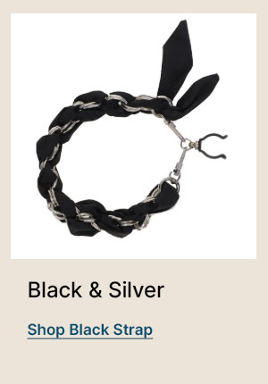 Black Silk Satin scarf 