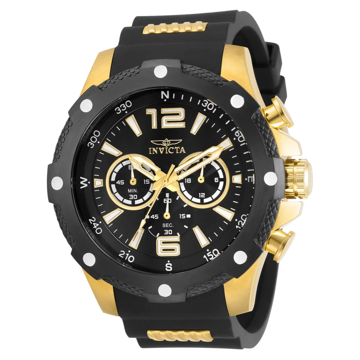 Image of Invicta I-Force Axis Men's Watch - 50mm. Gold, Black (30769)