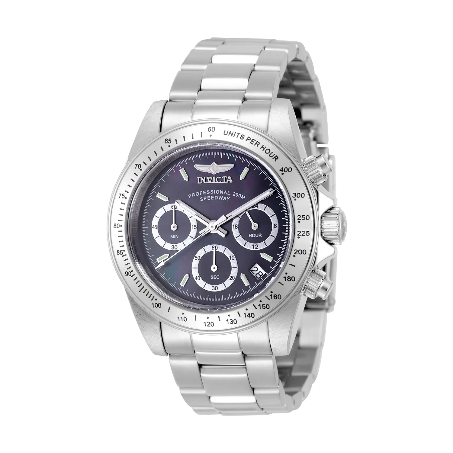 Image of Invicta Speedway Men's Watch w/ Mother of Pearl Dial - 39.5mm, Steel (50819)