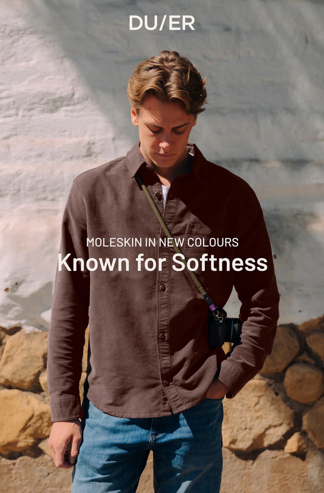 Discover No Sweat Moleskin—soft, flexible fall layers built for wherever the day takes you.