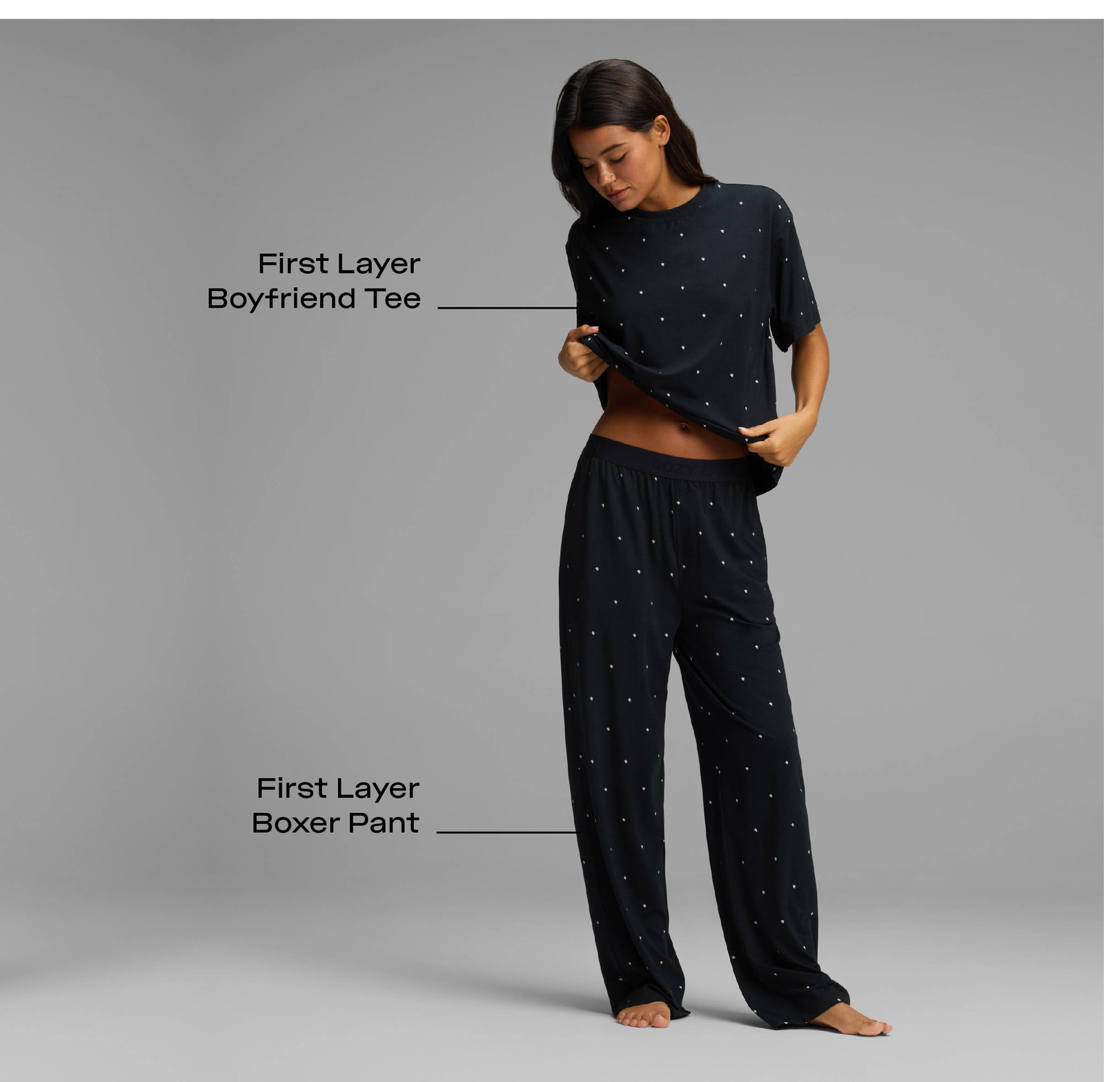 SHOP FIRST LAYER PAJAMAS IN MINI GHOST