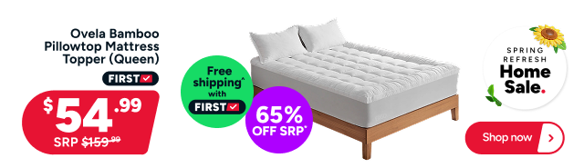 Ovela Bamboo Pillowtop Mattress Topper (Queen)