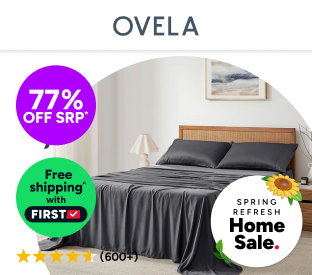 Ovela 100% Natural Bamboo Bed Sheet Set (Queen) Product Image