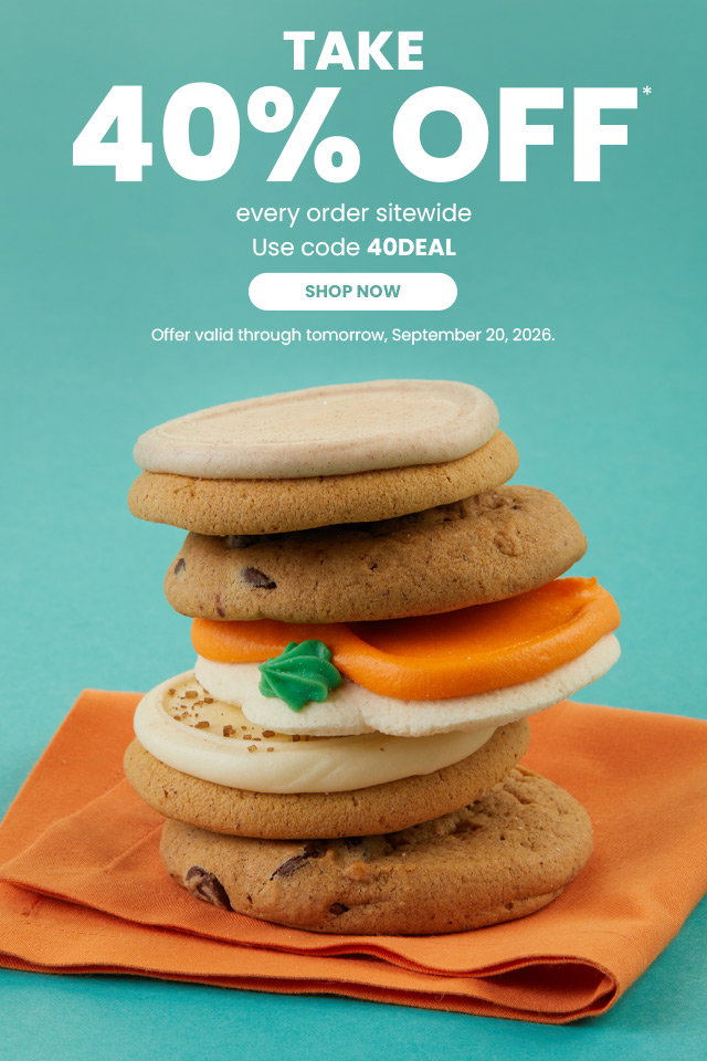 Take 40% off every order sitewide 