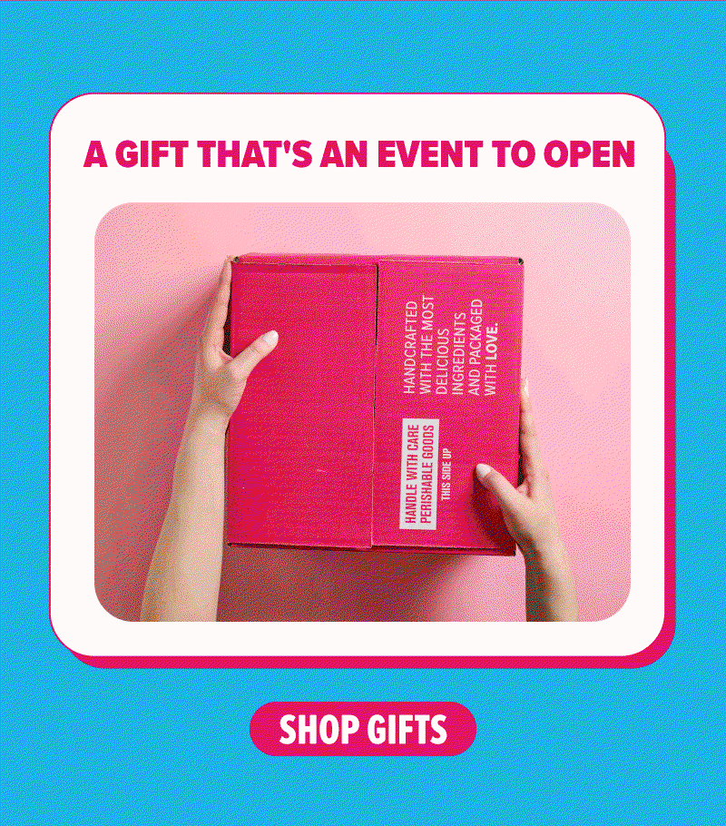 A gift that's an event to open! Shop cupcake gifts that ship in a beautiful pink package.