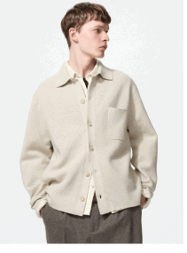 product10men0milano0ribbed0collar0shirt0cardigan