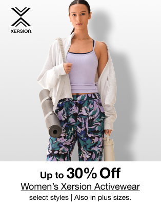 Up to 30% Off Women's Xersion Activewear | Select styles | Also in plus sizes