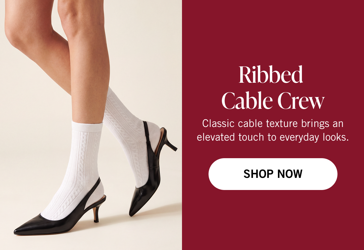 Ribbed Cable Crew