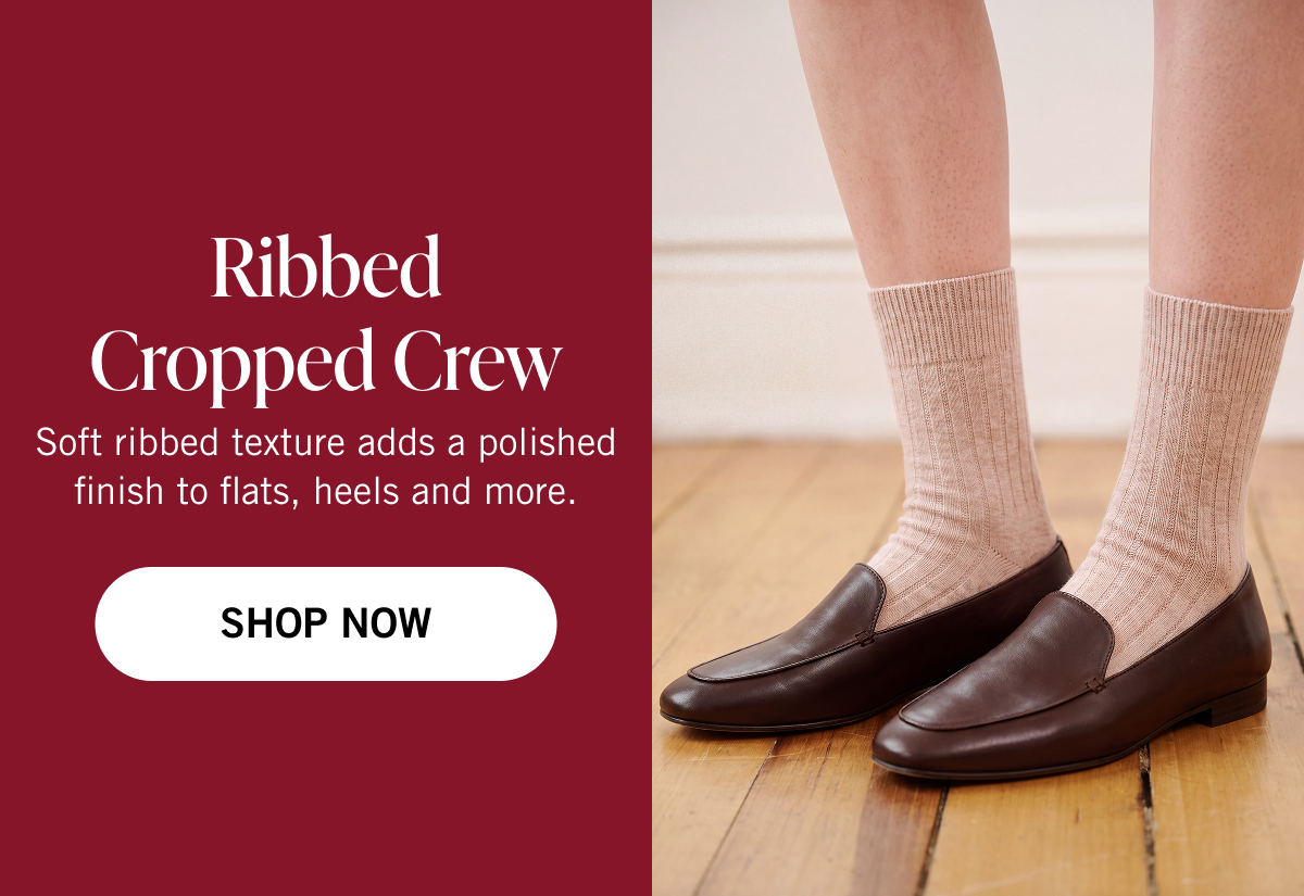 Ribbed Cropped Crew