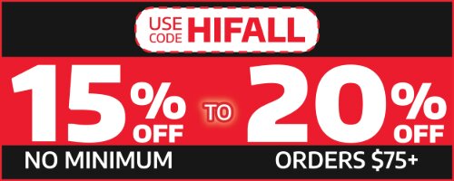 15% Off No Minimum or 20% Off Orders Over $75