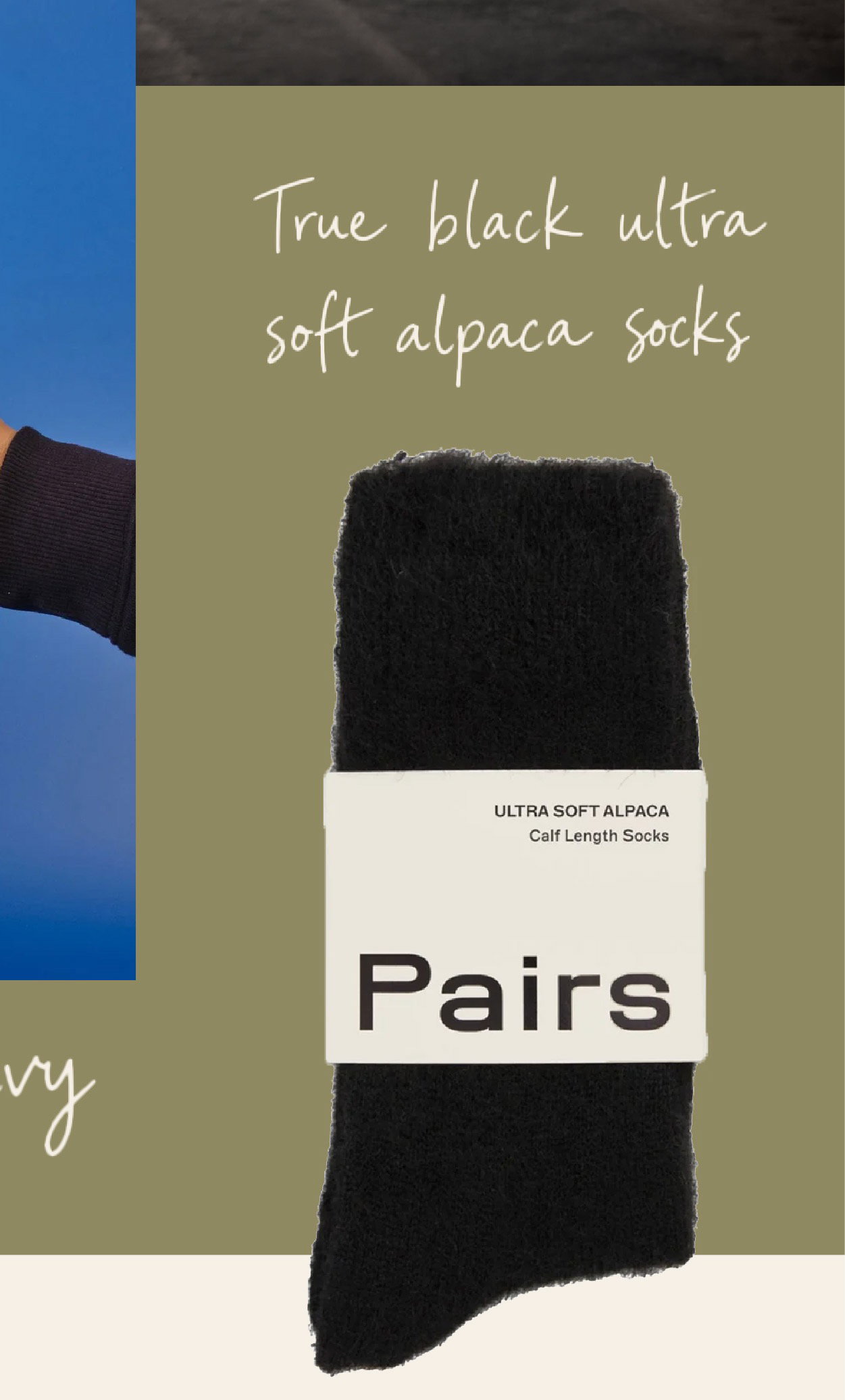 True Black Ultra Soft Alpaca Socks