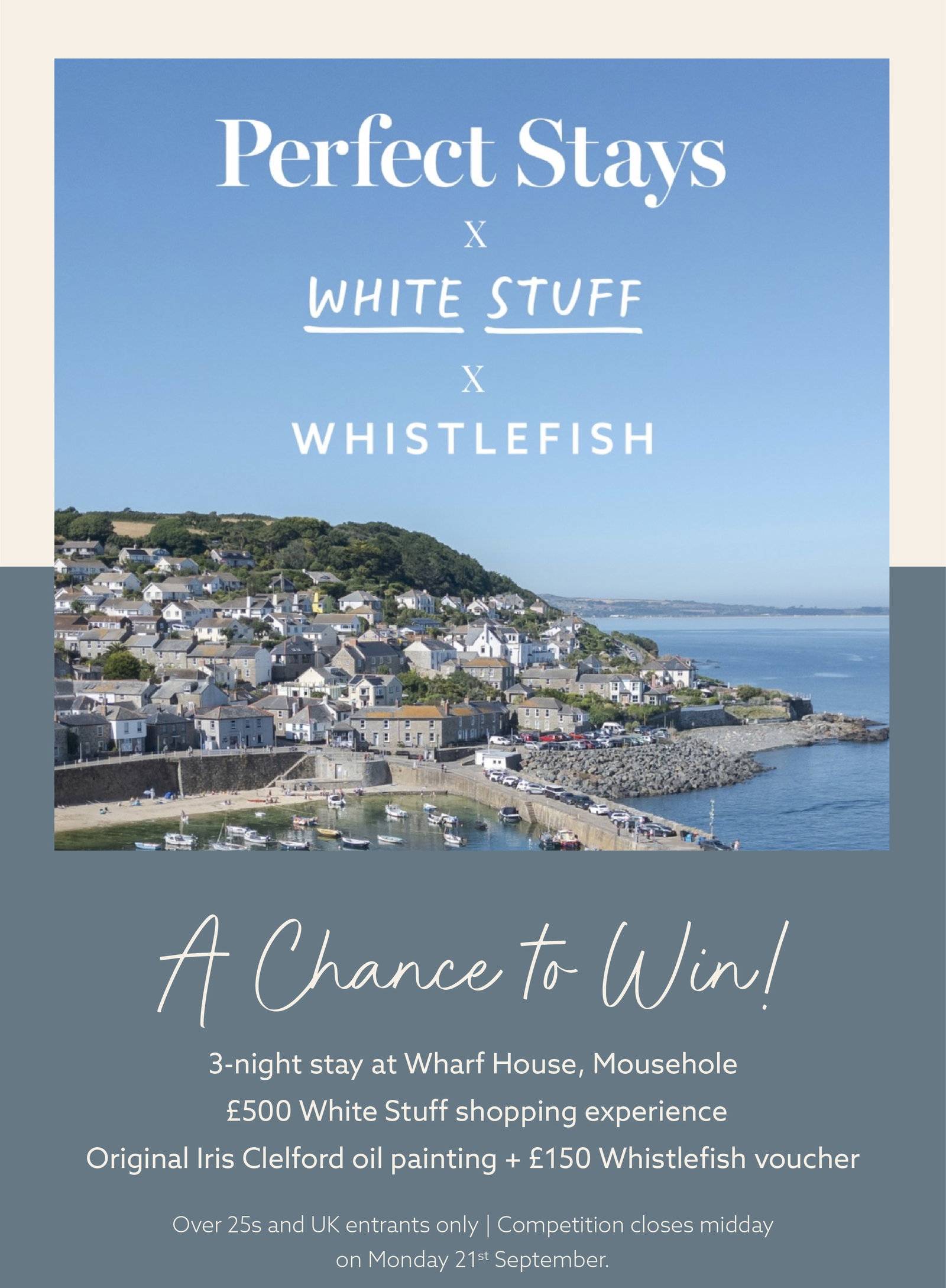Perfect Stays x White Stuff x Whistlefish Competition
