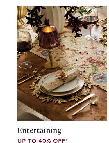 Shop up to 40% Off Entertaining