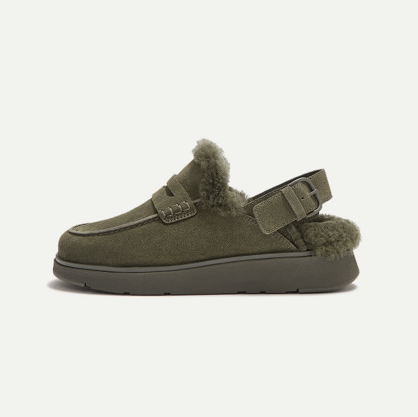 GEN-FF Shearling Back-Strap Mules
