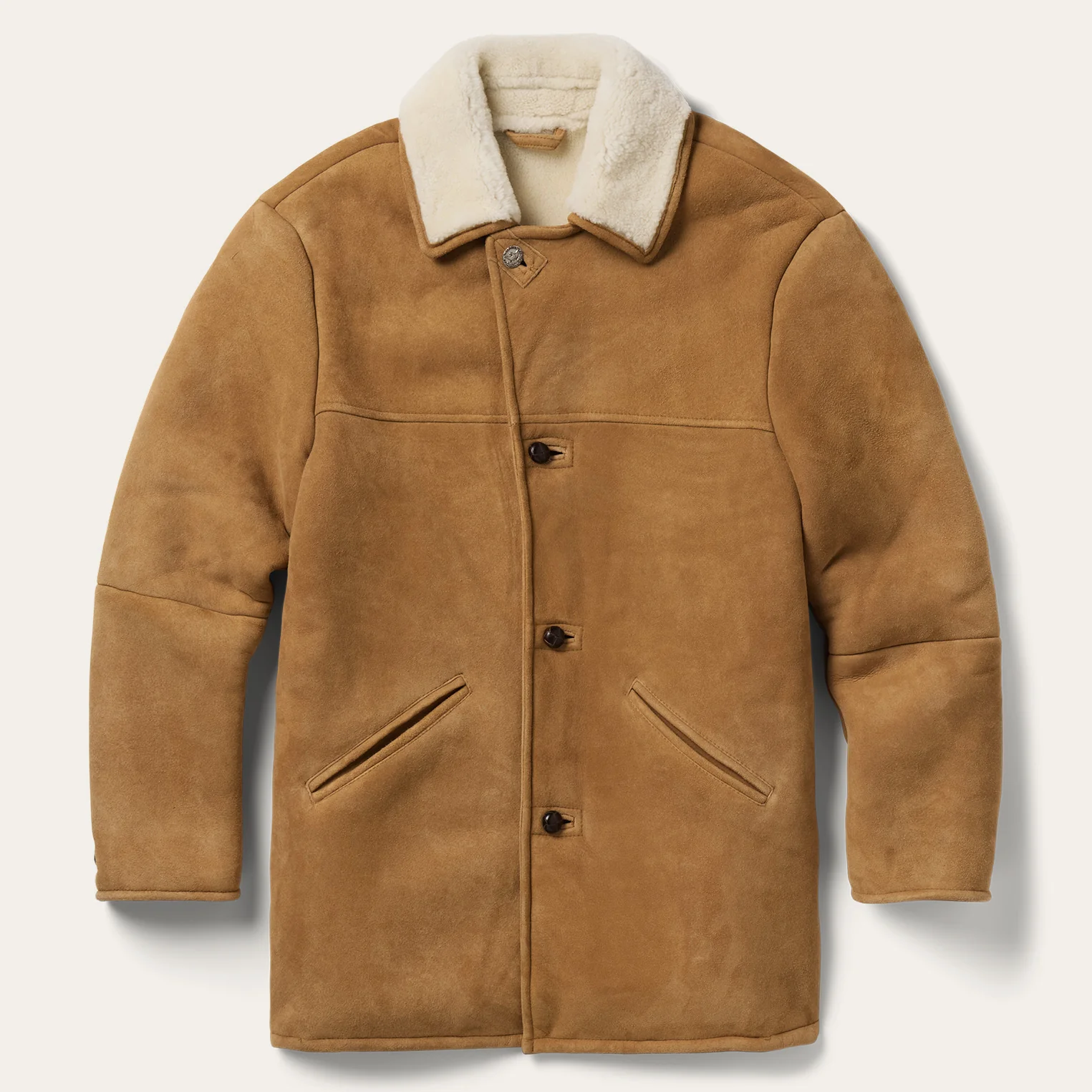 Suede Shearling Ranch Coat
