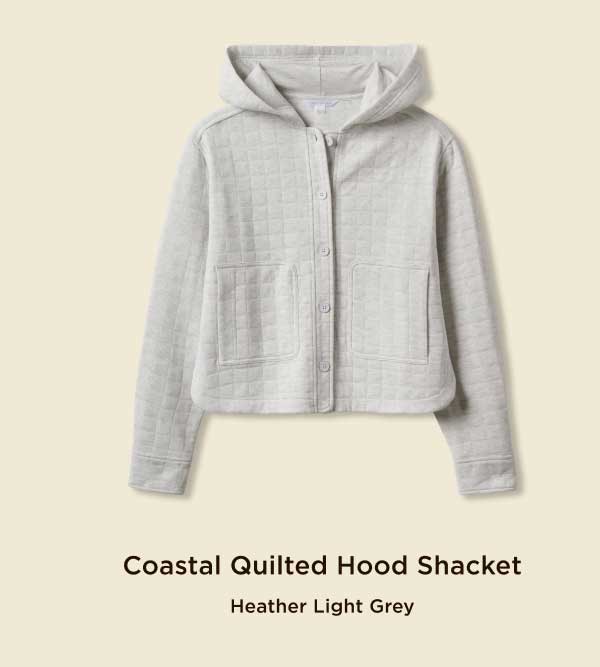 Coastal Quilted Hood Shacket