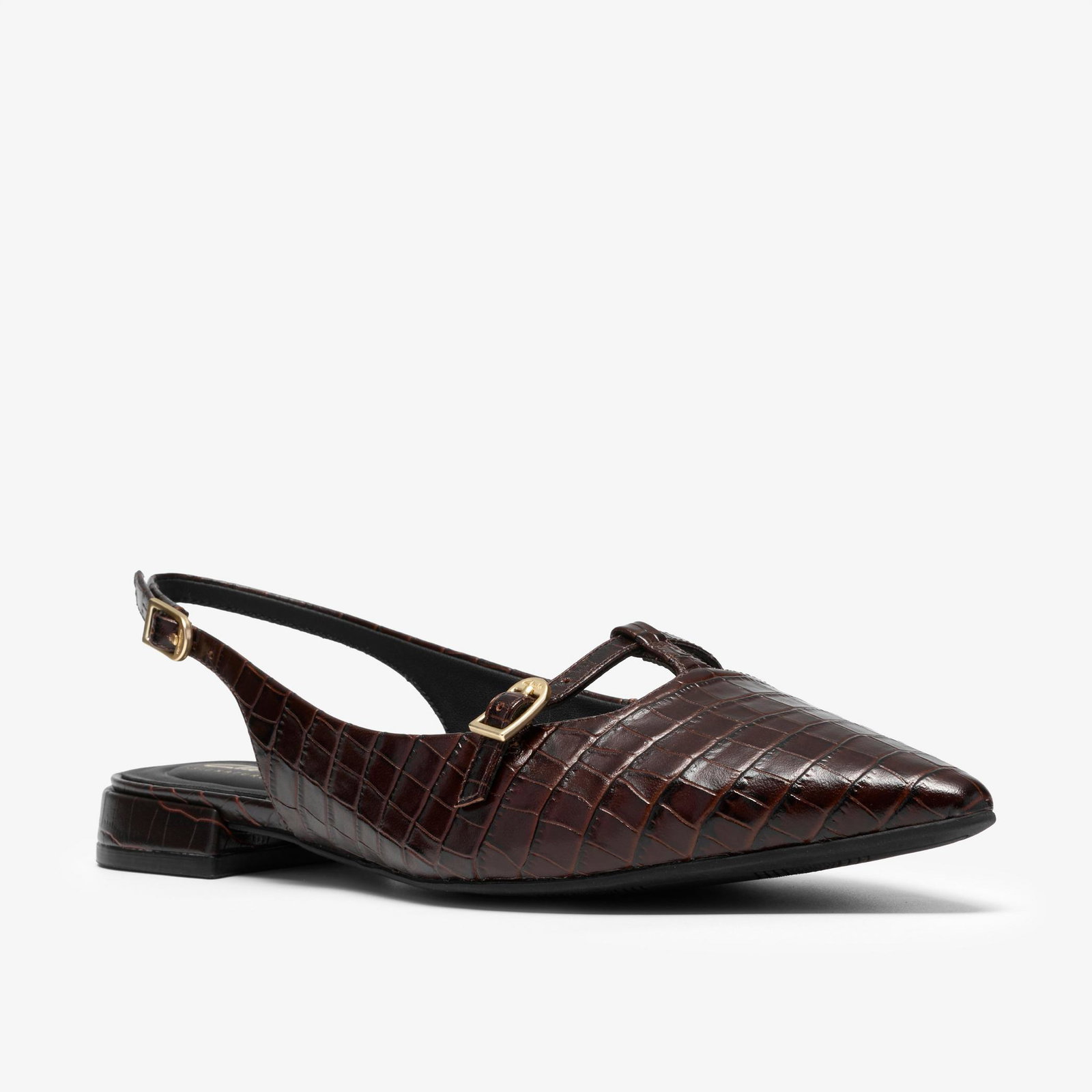 Shop Sensa 15 Jane Dark Brown Crocodile