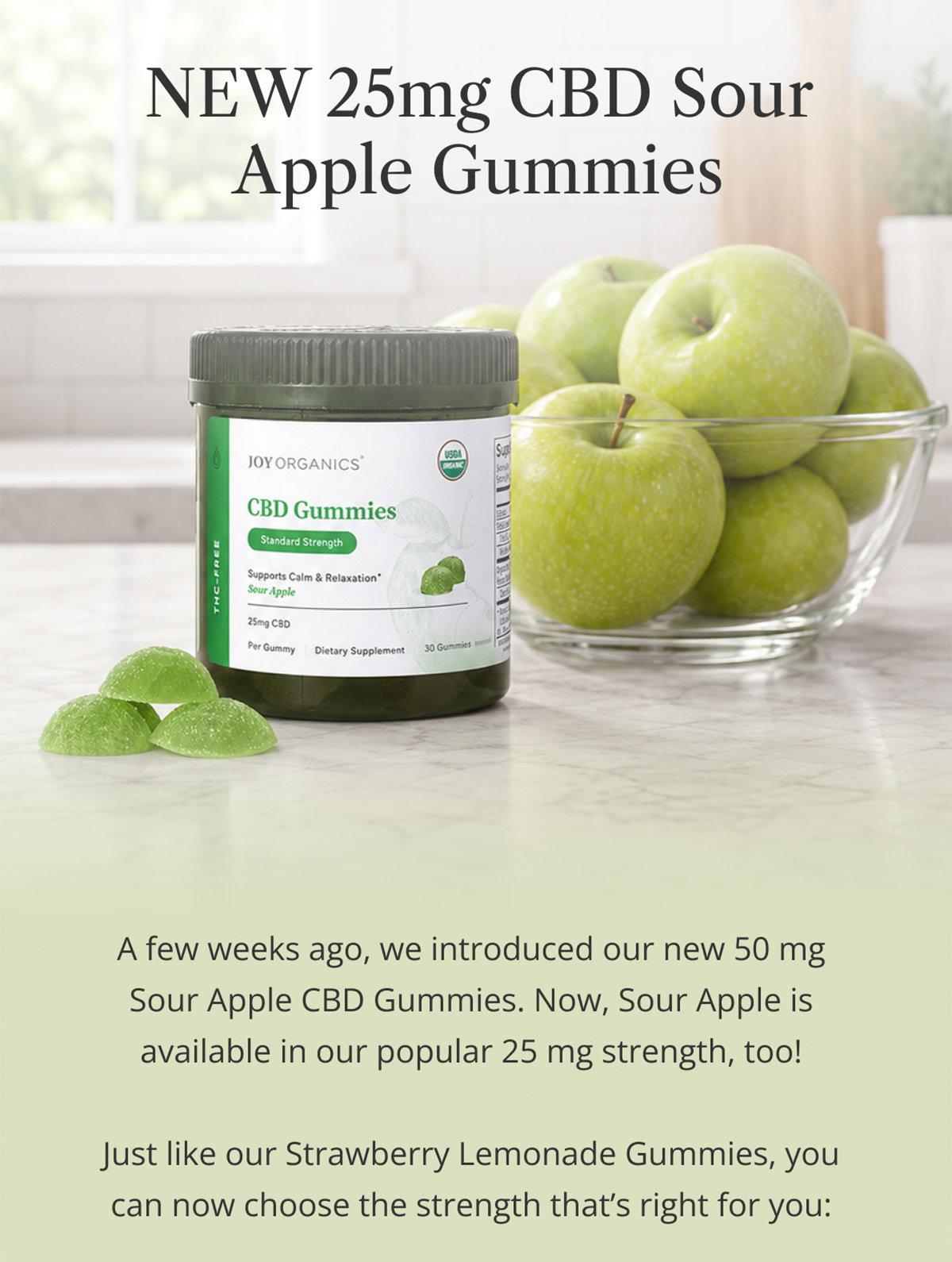 Sour Apple Is Now Available in 25mg 
