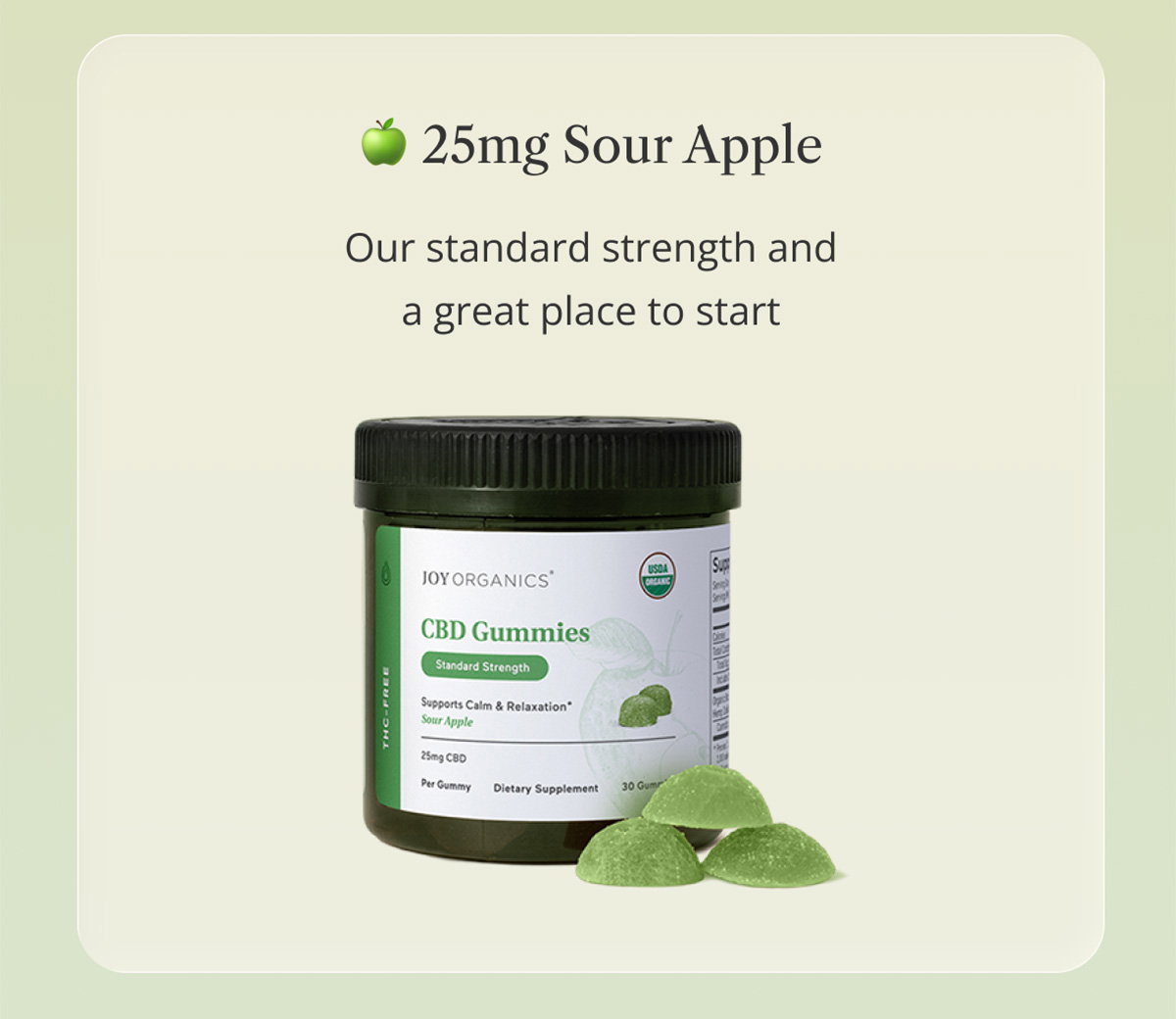 Sour Apple Is Now Available in 25mg 