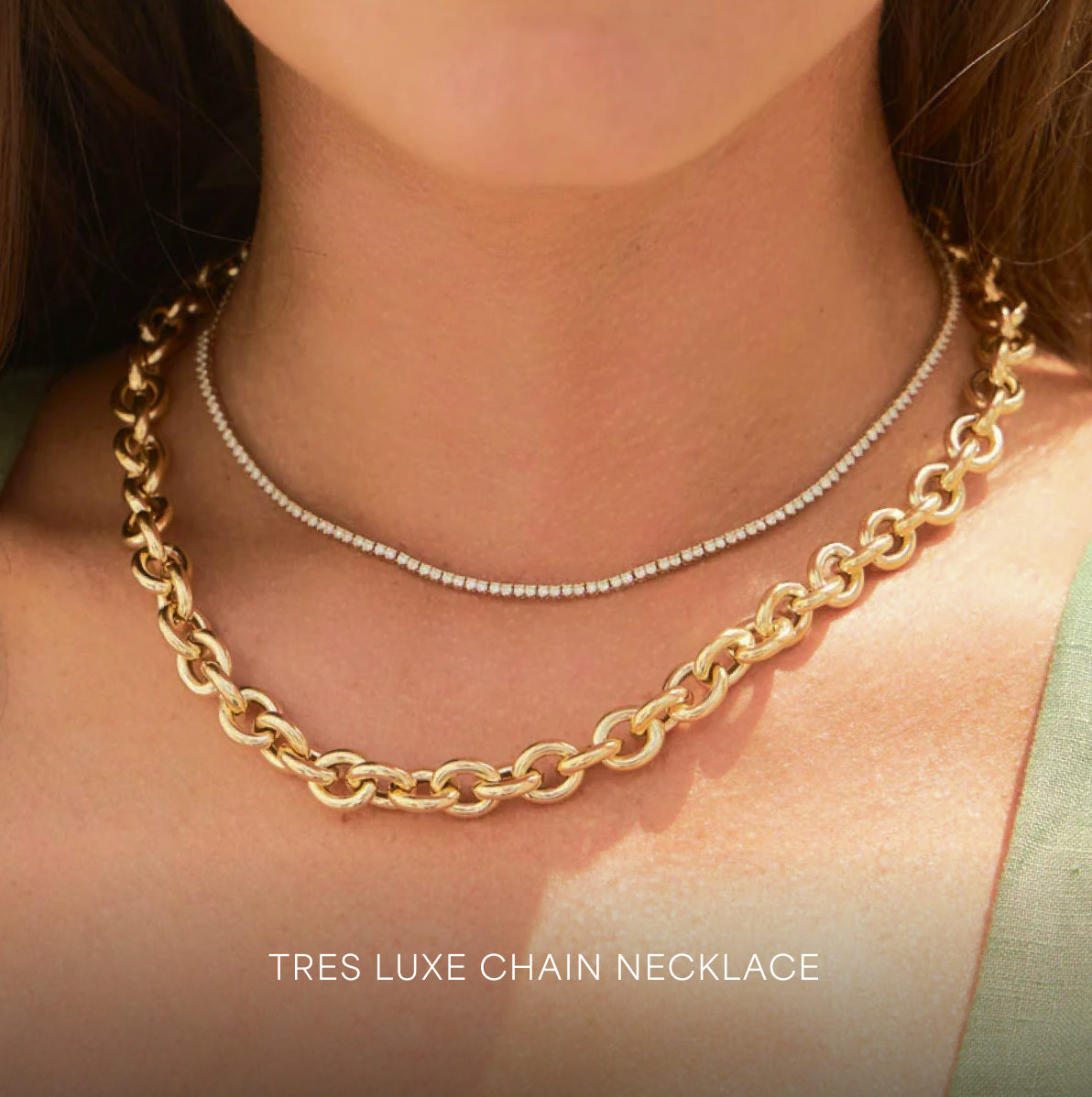 Tres Luxe Chain Necklace