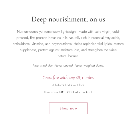 Intensive Nourishing Facial Oil