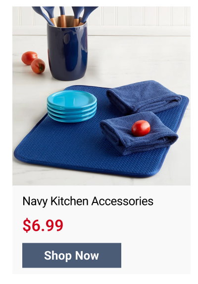 Navy Kitchen Accessories