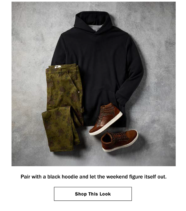 Pair with a black hoodie and let the weekend figure itself out. Shop This Look