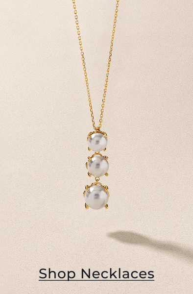 Cultured pearl pendant necklace. Click to Shop Necklaces