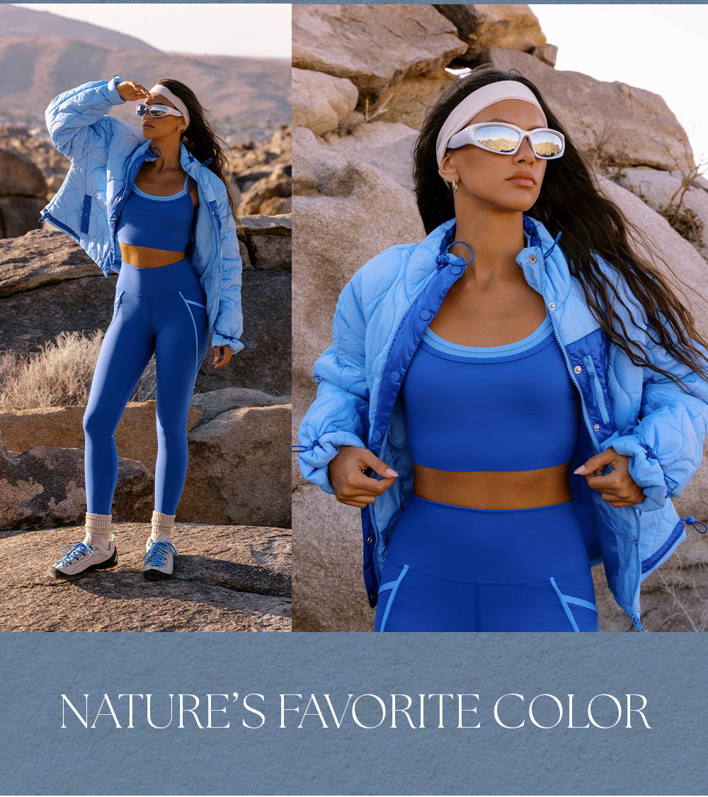 Blue activewear