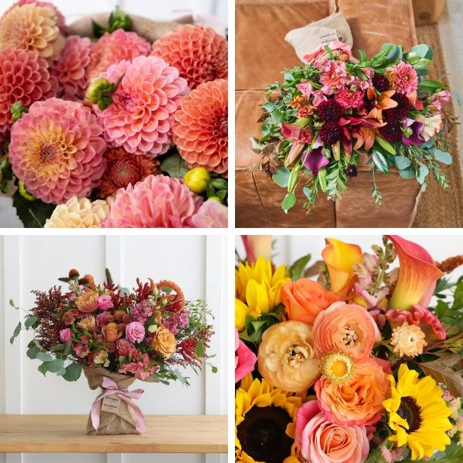 Fall flowers available in Farmgirl's Fall Shop