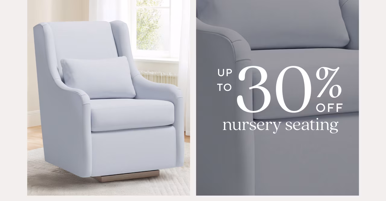 up to 30% off nursery seating