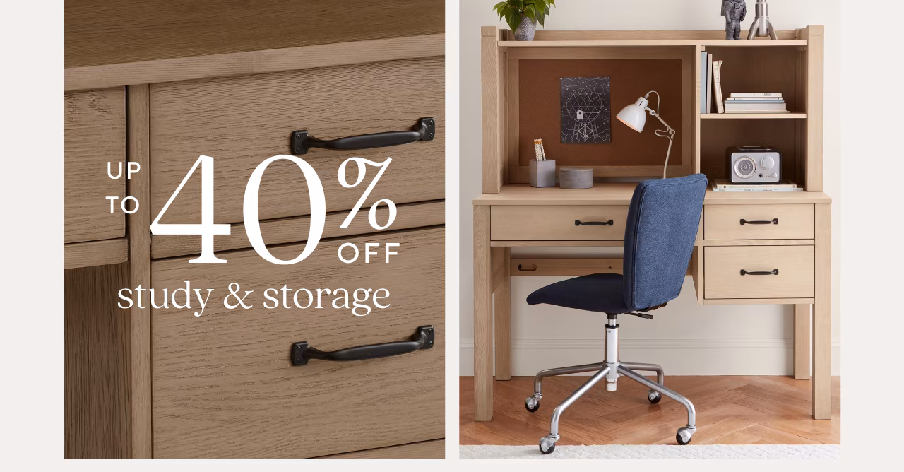 up to 40% off study & storage