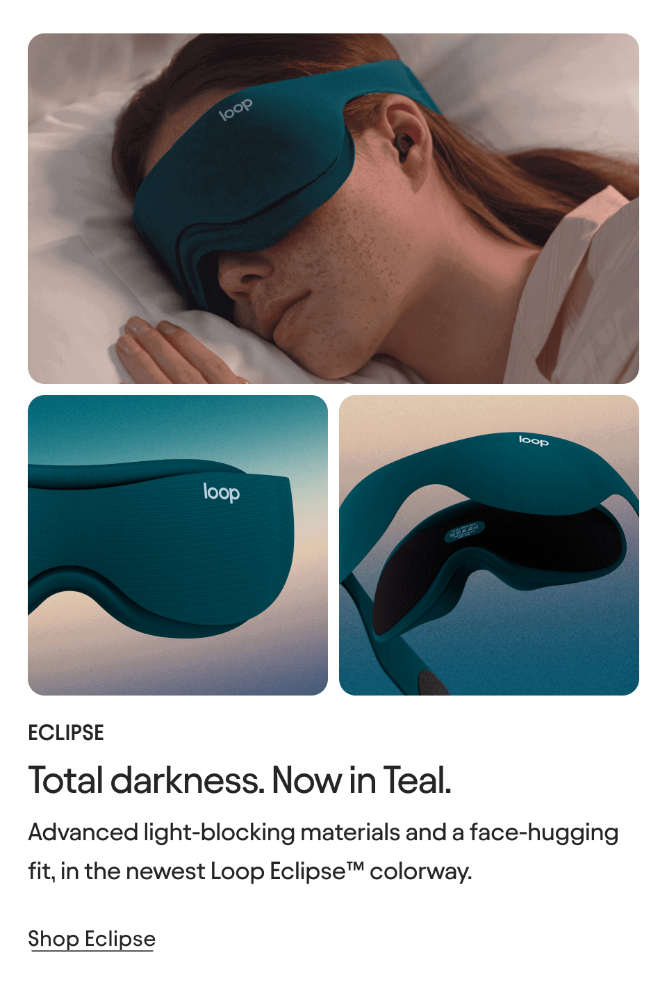 Total darkness. Now in Teal.