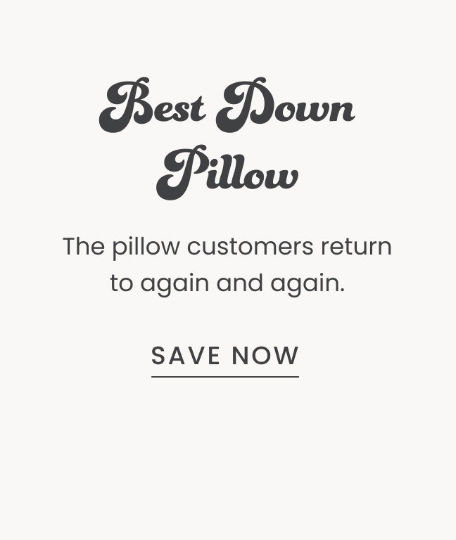  Legends Hotel Best Down Pillow