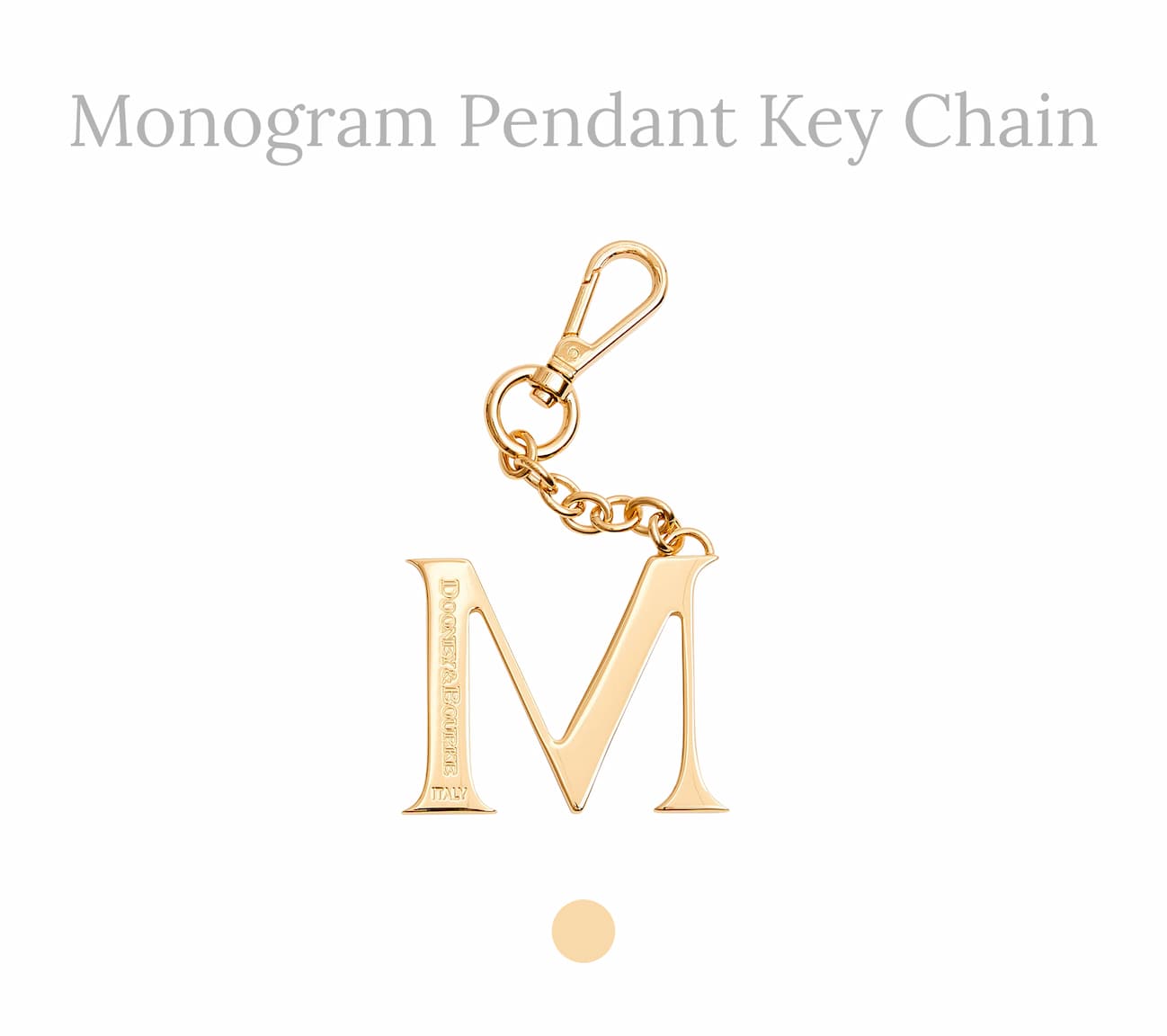 Monogram Pendant Key Chain