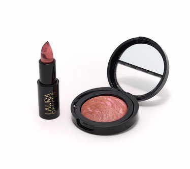 Laura Geller Baked Blush & Italian Marble Lipstick Set